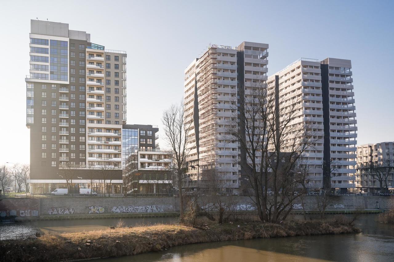 Rentplanet - Odra Tower Apartment Wroclaw Bagian luar foto